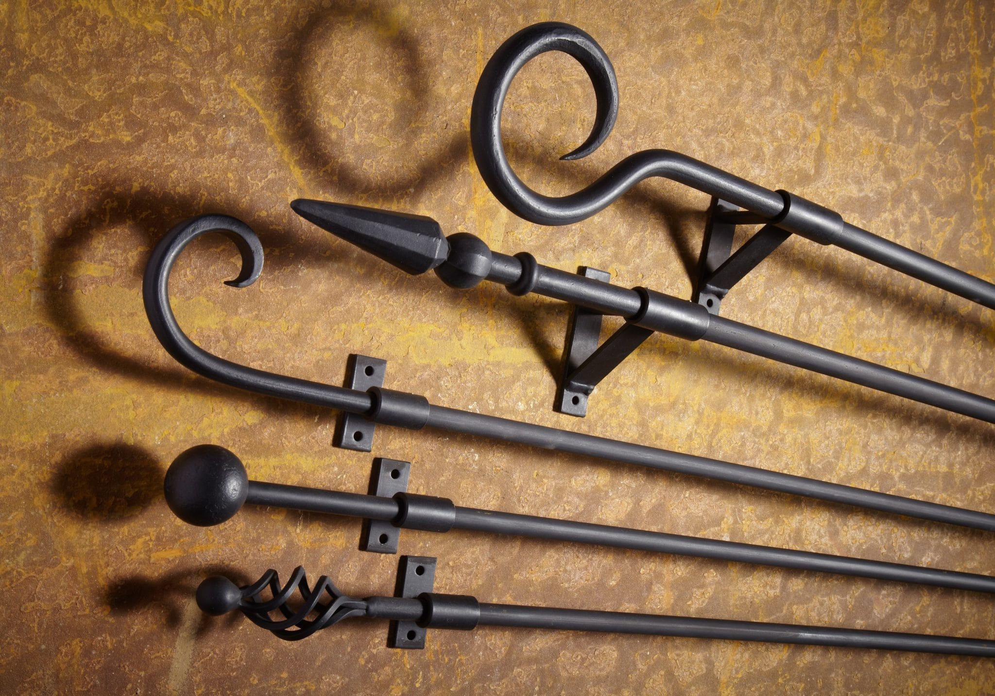 Wrought Iron Curtain Poles