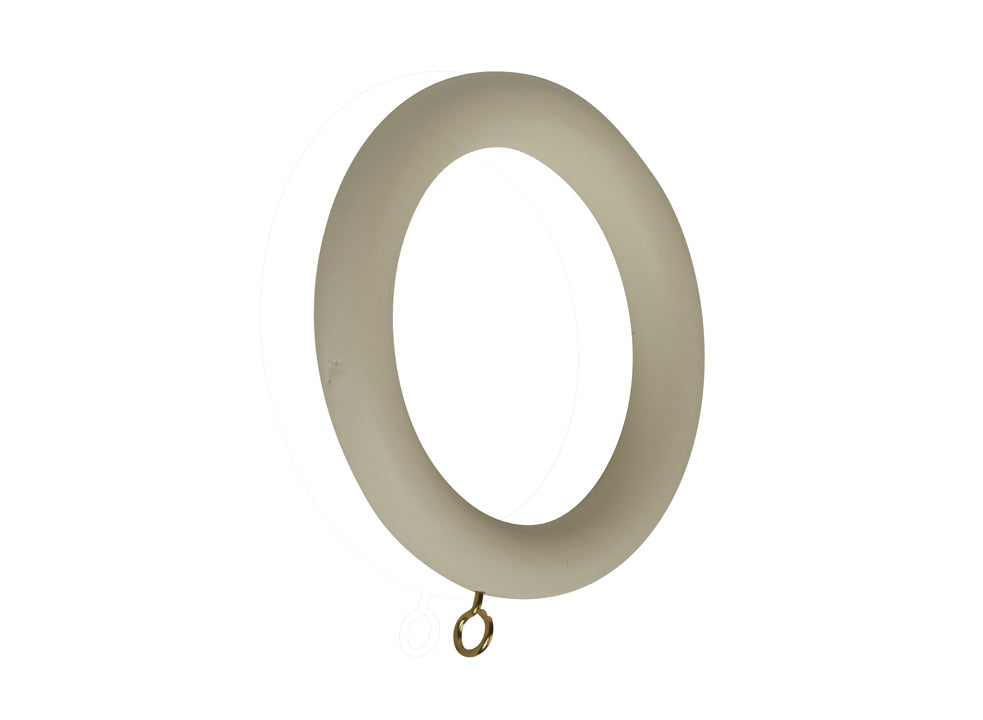 Hallis Modern Country Curtain Pole Rings in Pearl