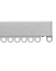 Silent Gliss 1080 curtain track in Silver, end cap and gliders