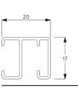 Silent Gliss 1280 Curtain Track in White