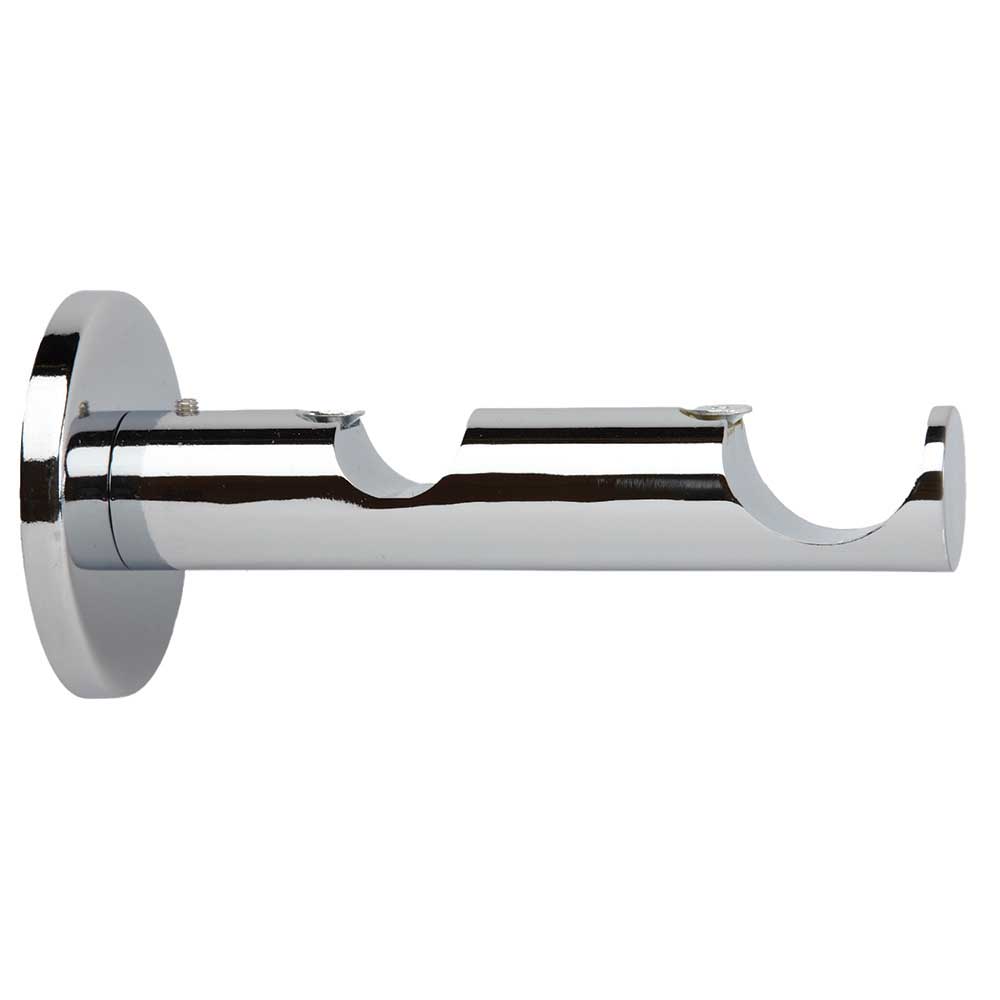 Hallis Neo Double Bracket in Chrome Effect