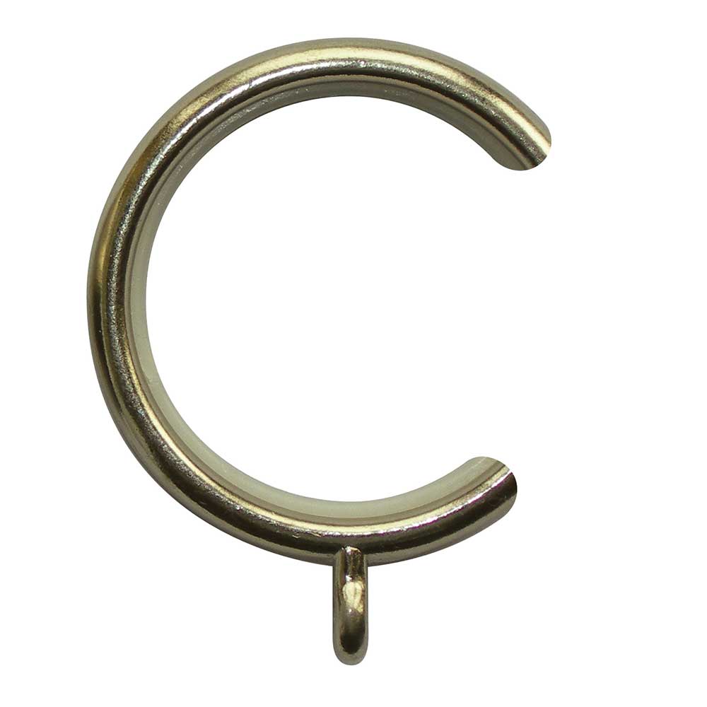 Hallis Neo Passover Passover Curtain Pole Rings in Spun Brass Effect