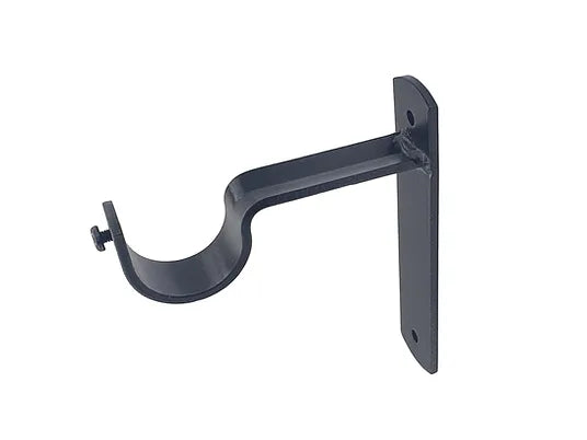 Cameron Fuller Metal Curtain Pole Set with Ball Finial in Black