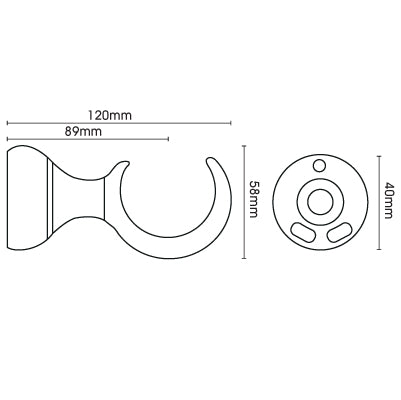 Hallis Eden Cup Bracket in Umber