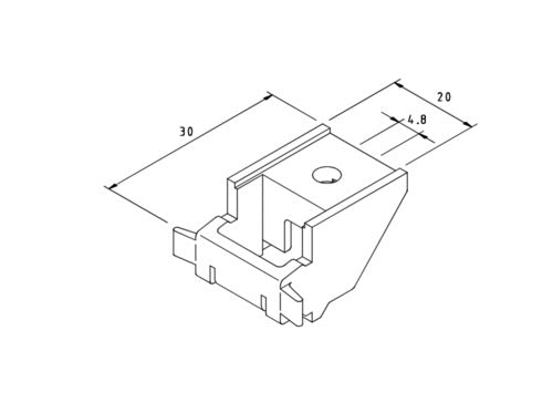 Silent Gliss 3603 Top Fix Bracket