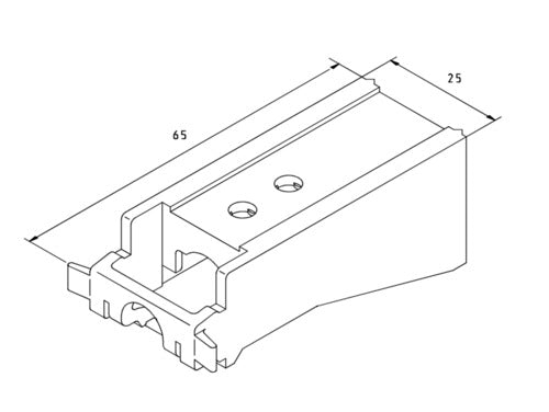 Silent Gliss Extra Long Universal Bracket 3660