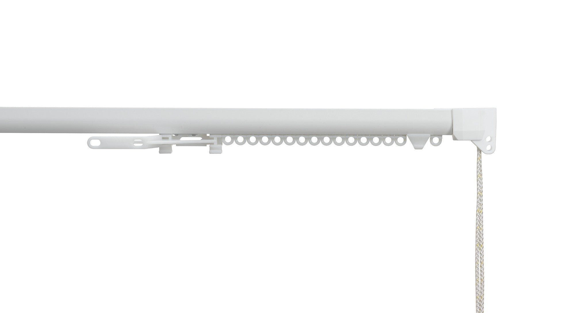 Silent Gliss 3840 Corded Curtain Track in White