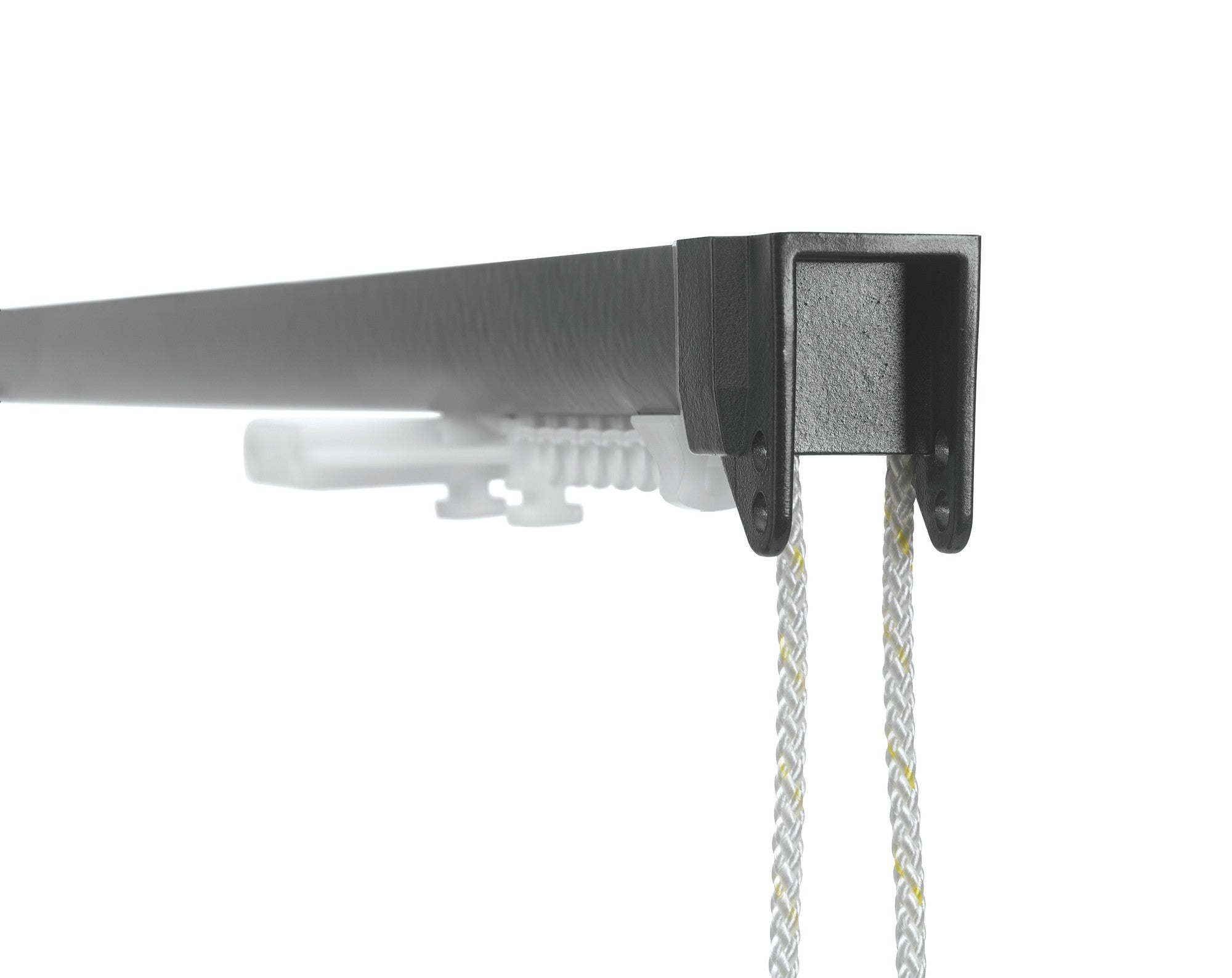 Silent Gliss 3840 Corded Curtain Track in Charcoal