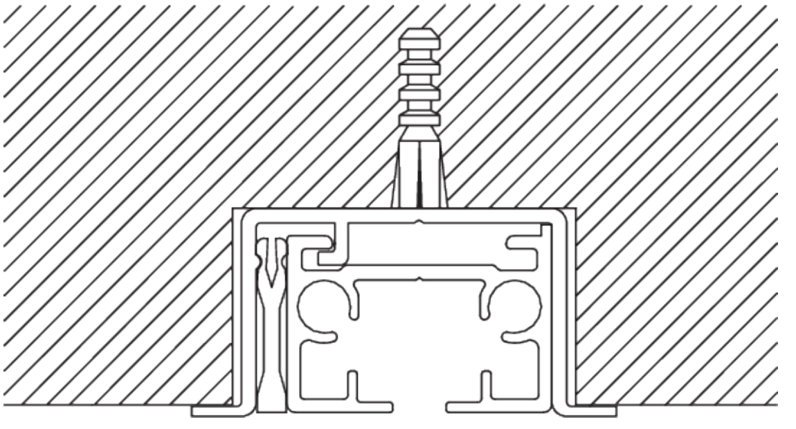 Recess Profile for Silent Gliss 6970 & 3970