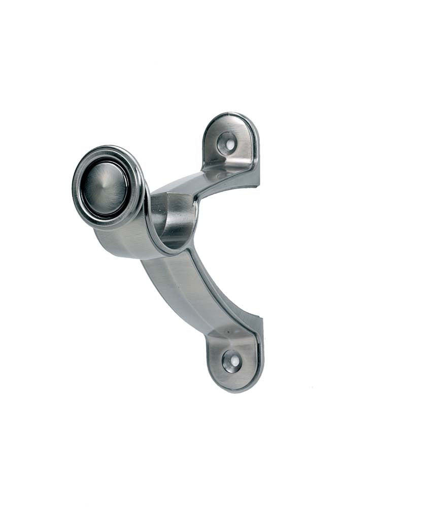 Hallis Galleria End Bracket in Brushed Silver