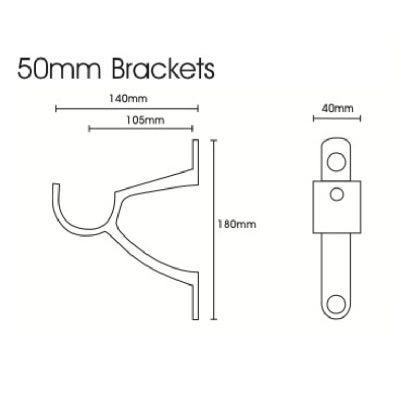 Hallis Galleria End Bracket in Chrome