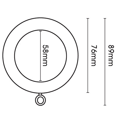 Hallis Eden Curtain Pole Rings in Natural Ash