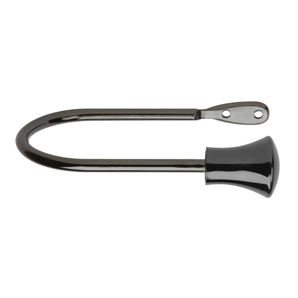 Hallis Neo Trumpet Holdbacks in Black Nickel Effect