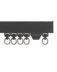 Silent Gliss 6970 Heavy Duty Curtain Track in Black