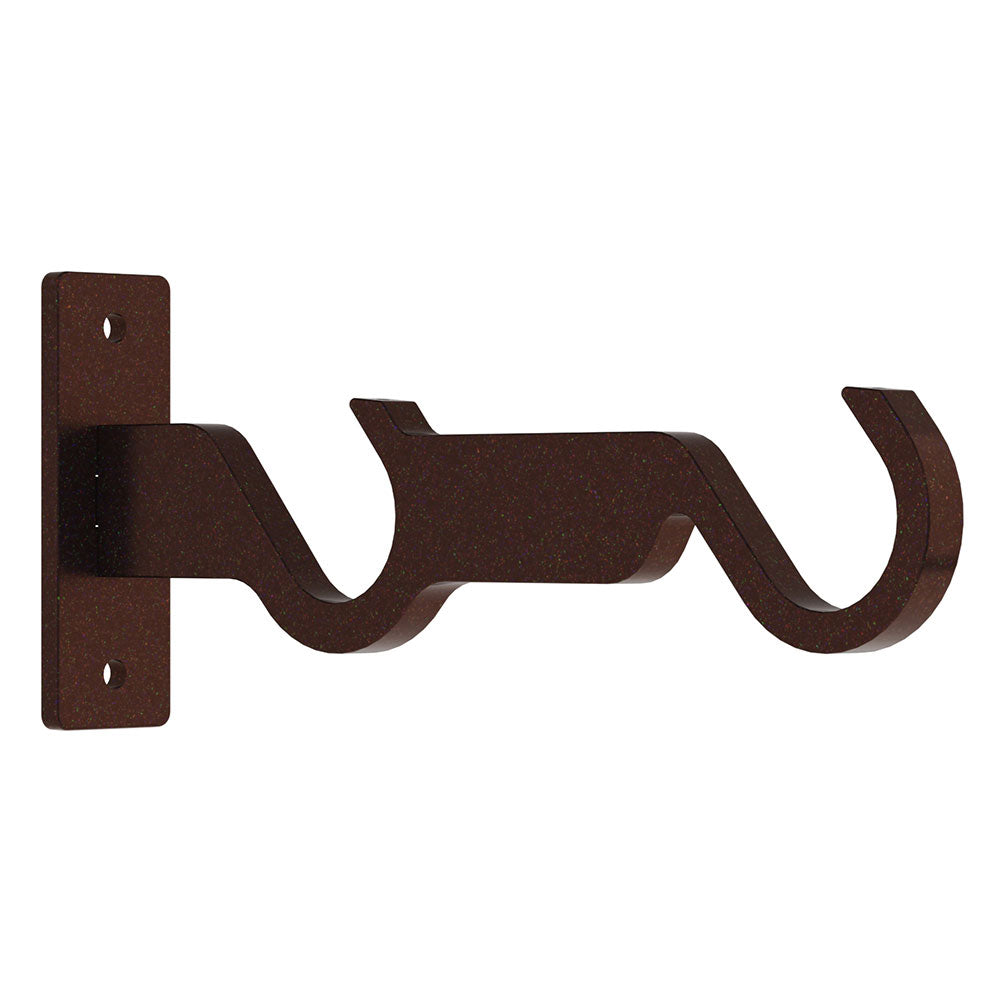 Hallis Arc Double End Bracket in Bronze