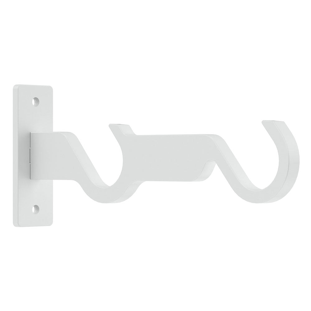 Hallis Arc Double End Bracket in China White