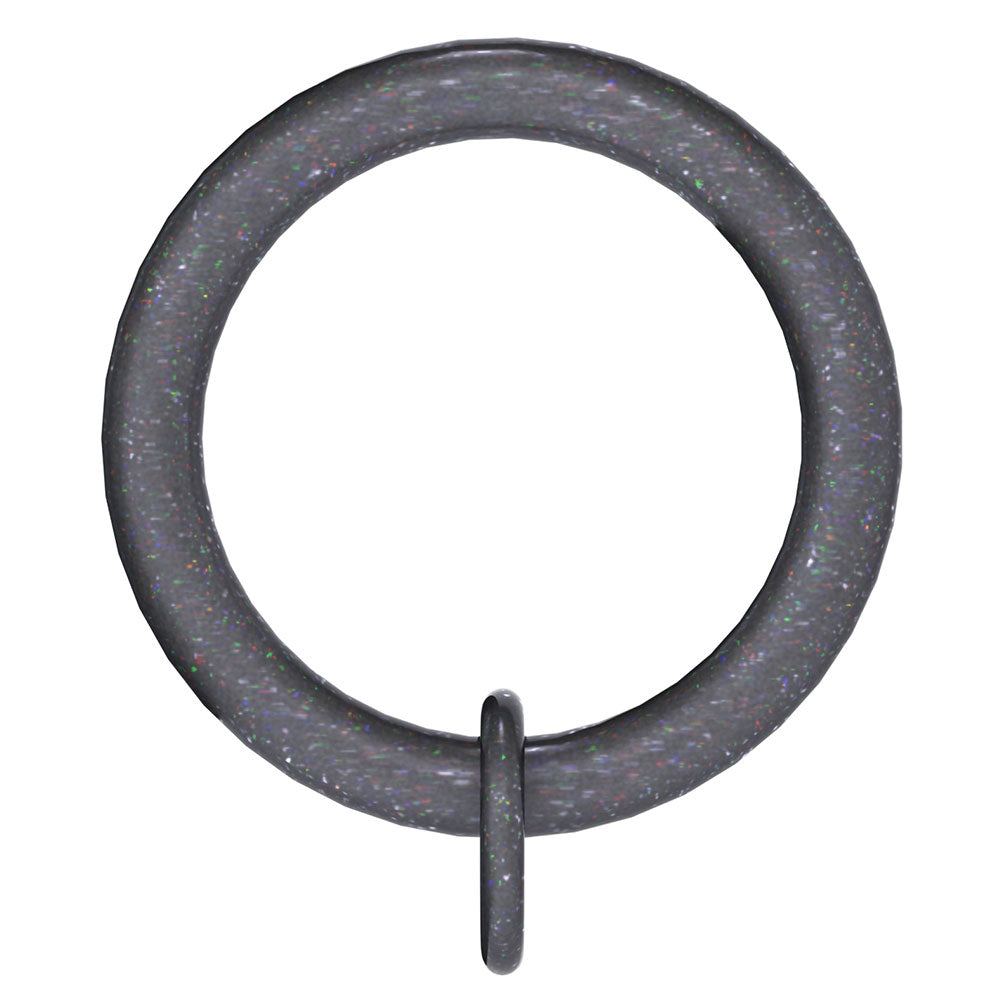 Hallis Arc Curtain Pole Rings in Gunmetal