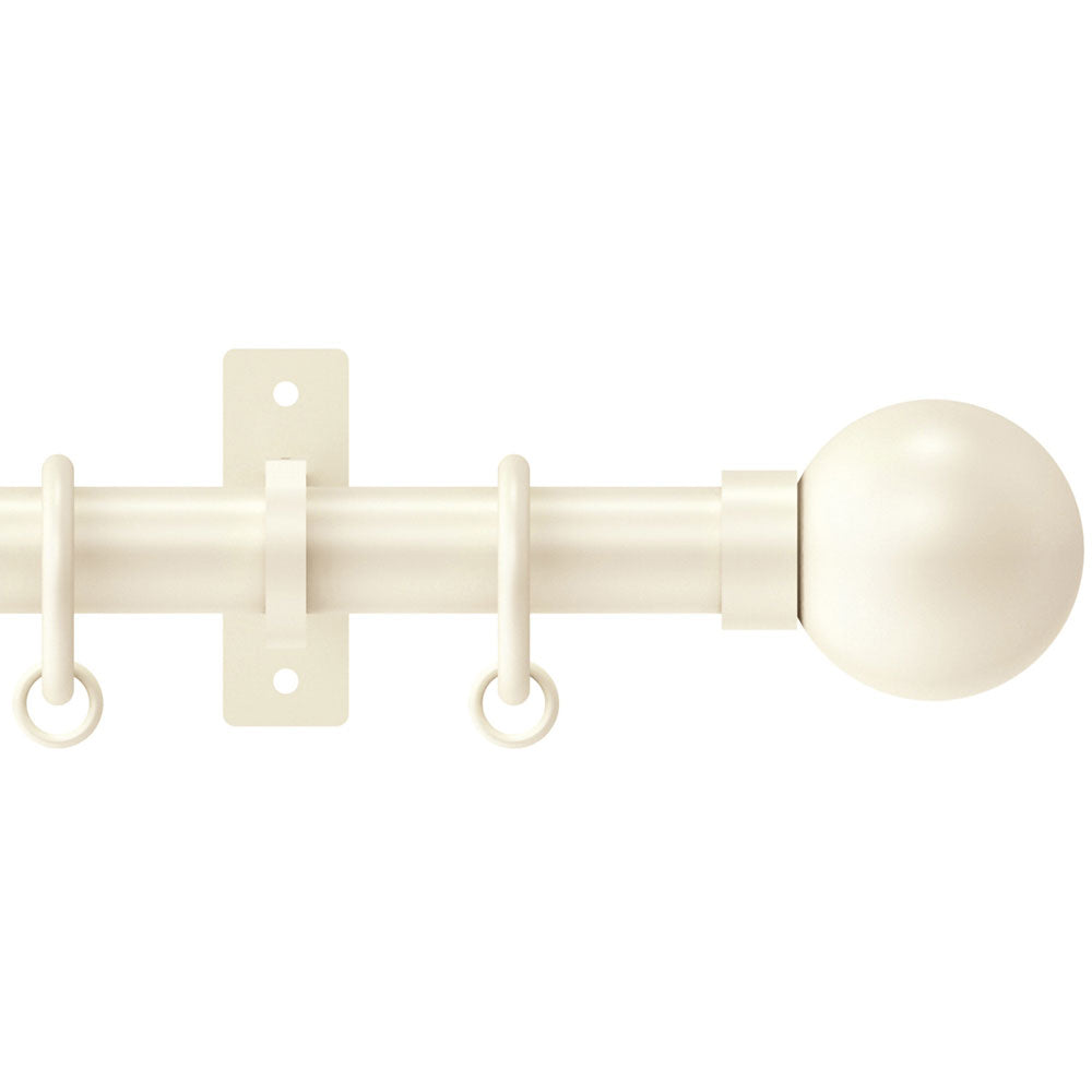 Hallis Arc Ball Curtain Pole Set in Linen