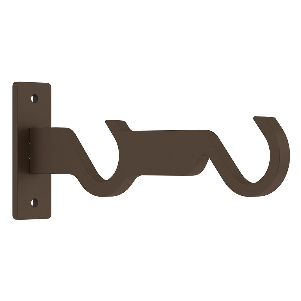 Hallis Arc Double End Bracket in Mocha