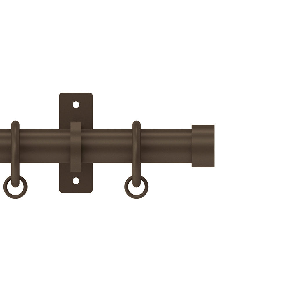 Hallis Arc Stud Curtain Pole Set in Mocha