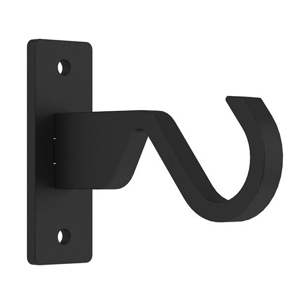 Hallis Arc End Bracket in Soft Black
