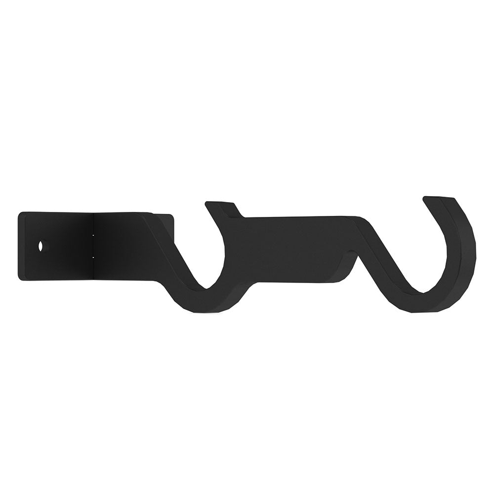 Hallis Arc Double Centre Bracket in Soft Black