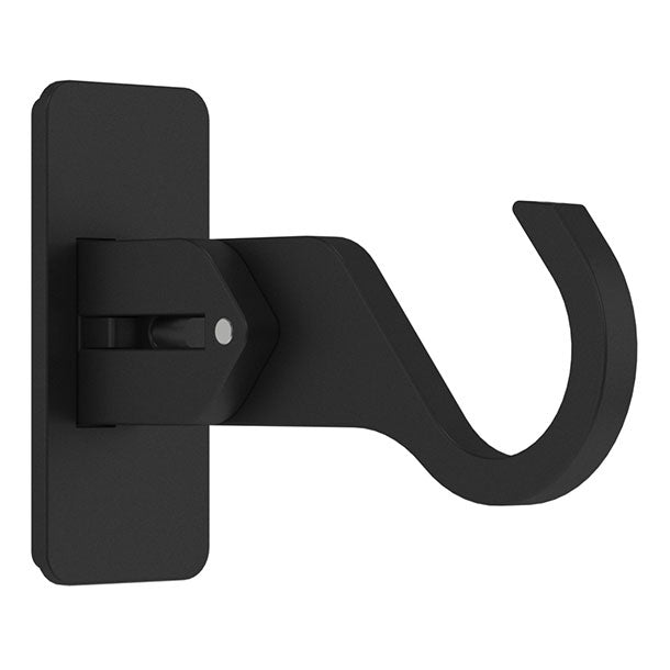 Hallis Arc Adjustable End Bracket in Soft Black