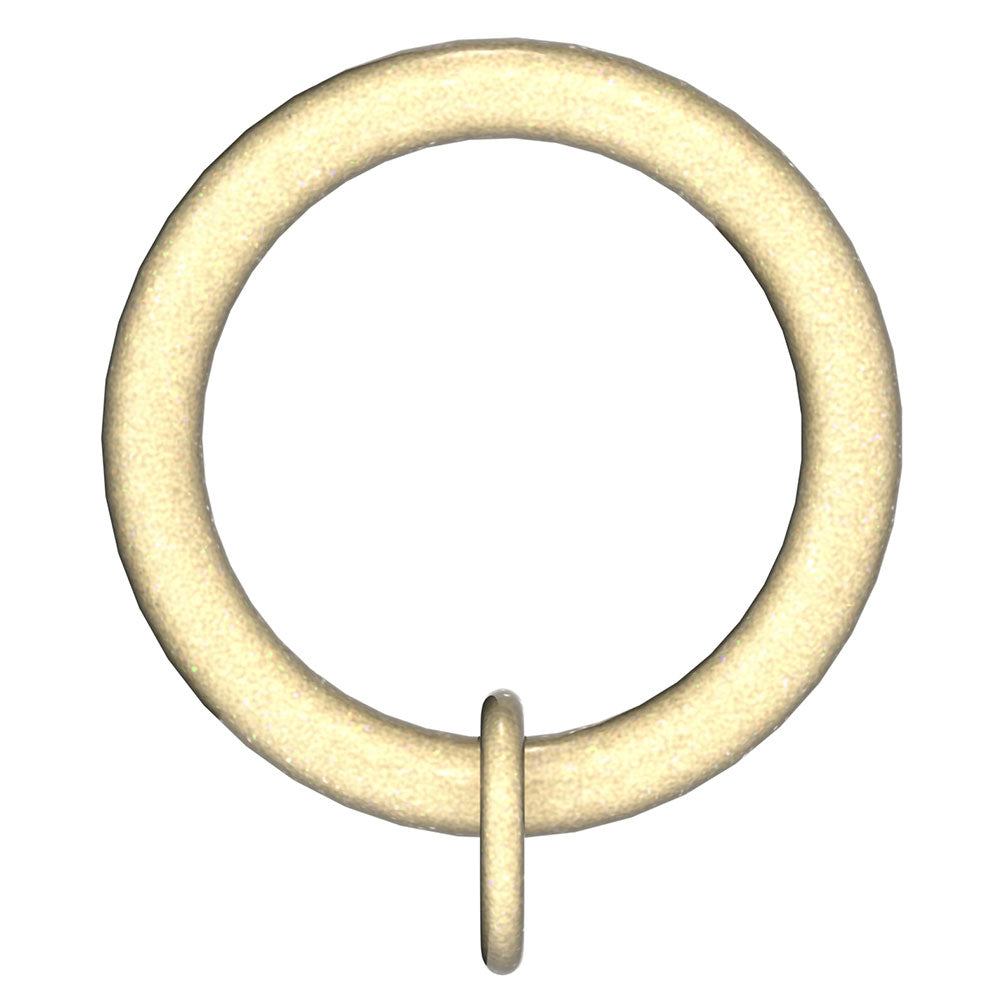 Hallis Arc Curtain Pole Rings in Soft Brass