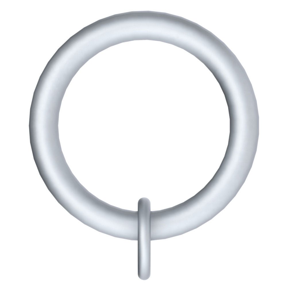 Hallis Arc Curtain Pole Rings in Soft Silver