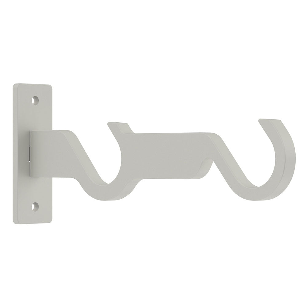 Hallis Arc Double End Bracket in Warm Grey