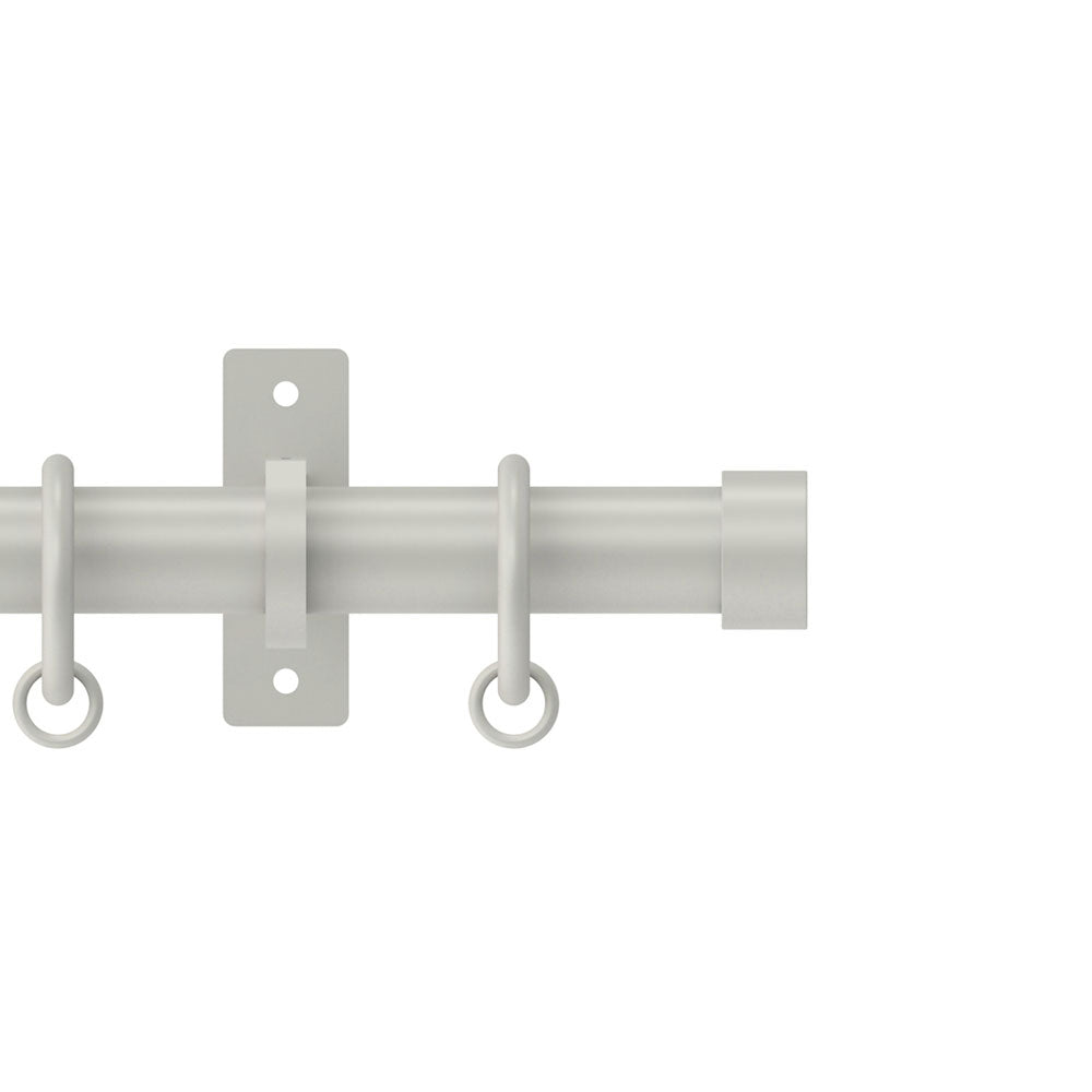 Hallis Arc Stud Curtain Pole Set in Warm Grey