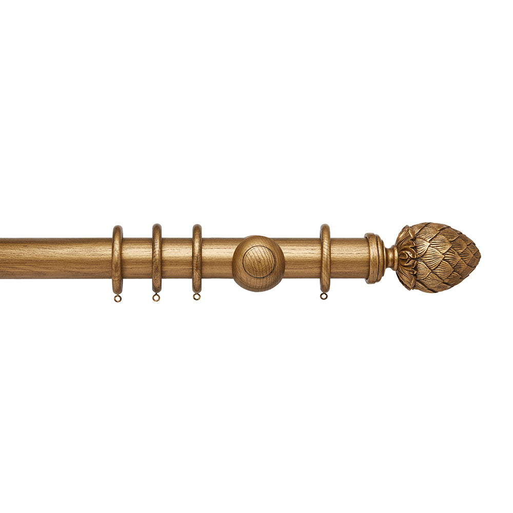 Hallis Ashbridge Kew Curtain Pole Set in Baroque Gold