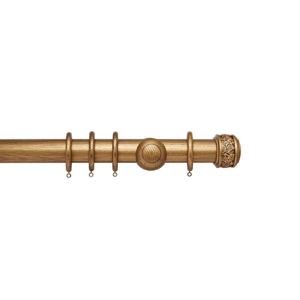 Hallis Ashbridge Claremont Curtain Pole Set in Baroque Gold