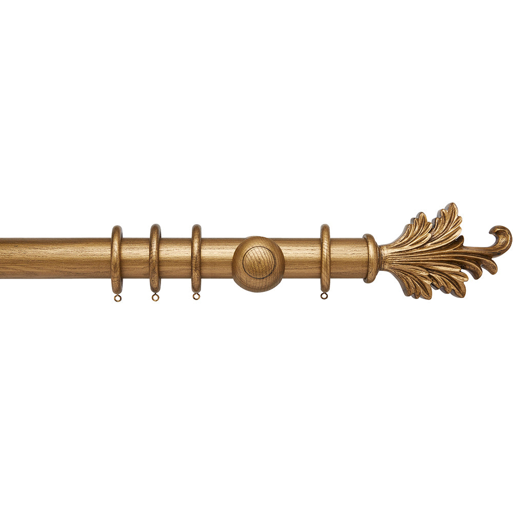 Hallis Ashbridge Tatton Curtain Pole Set in Baroque Gold