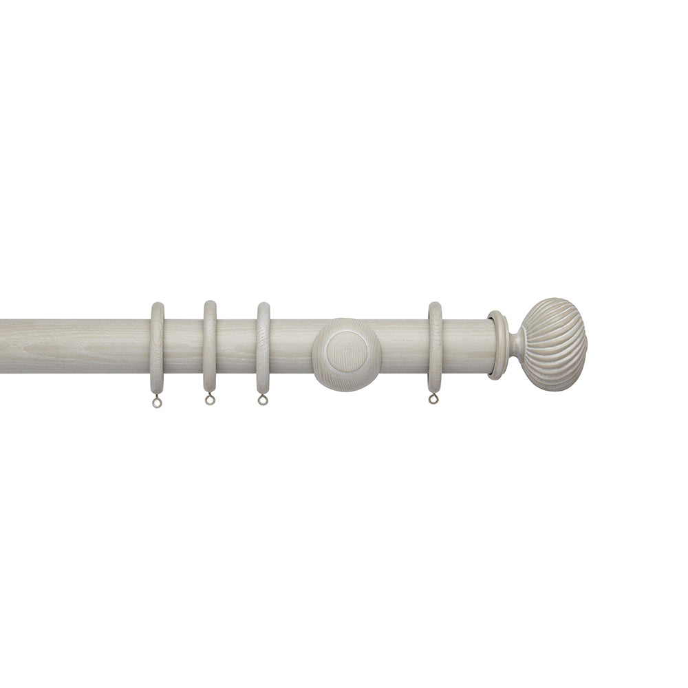 Hallis Ashbridge Sezincote Curtain Pole Set in Heritage Grey