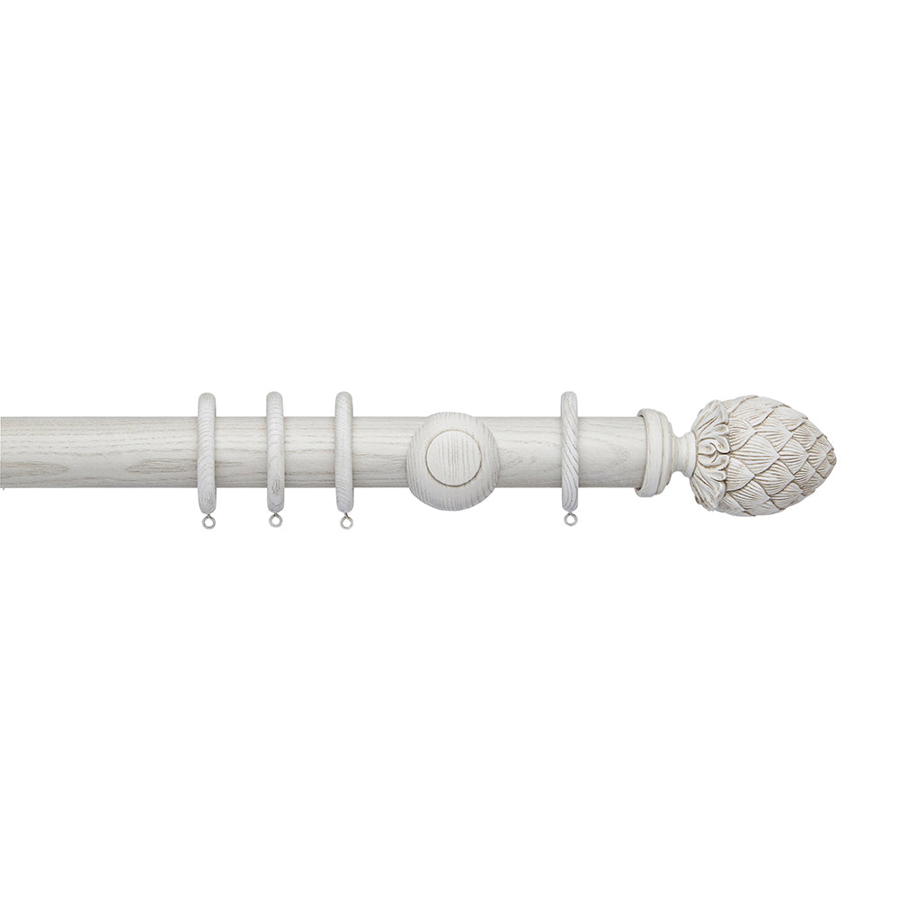 Hallis Ashbridge Kew Curtain Pole Set in Parchment White