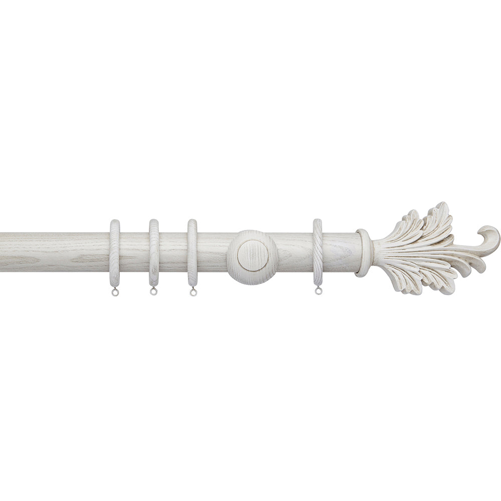 Hallis Ashbridge Tatton Curtain Pole Set in Parchment White