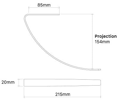 Hallis Arc Holdback in China White