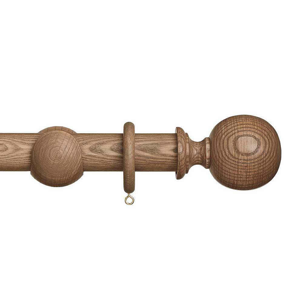 Hallis Eden Ball Curtain Pole Set in Sisal