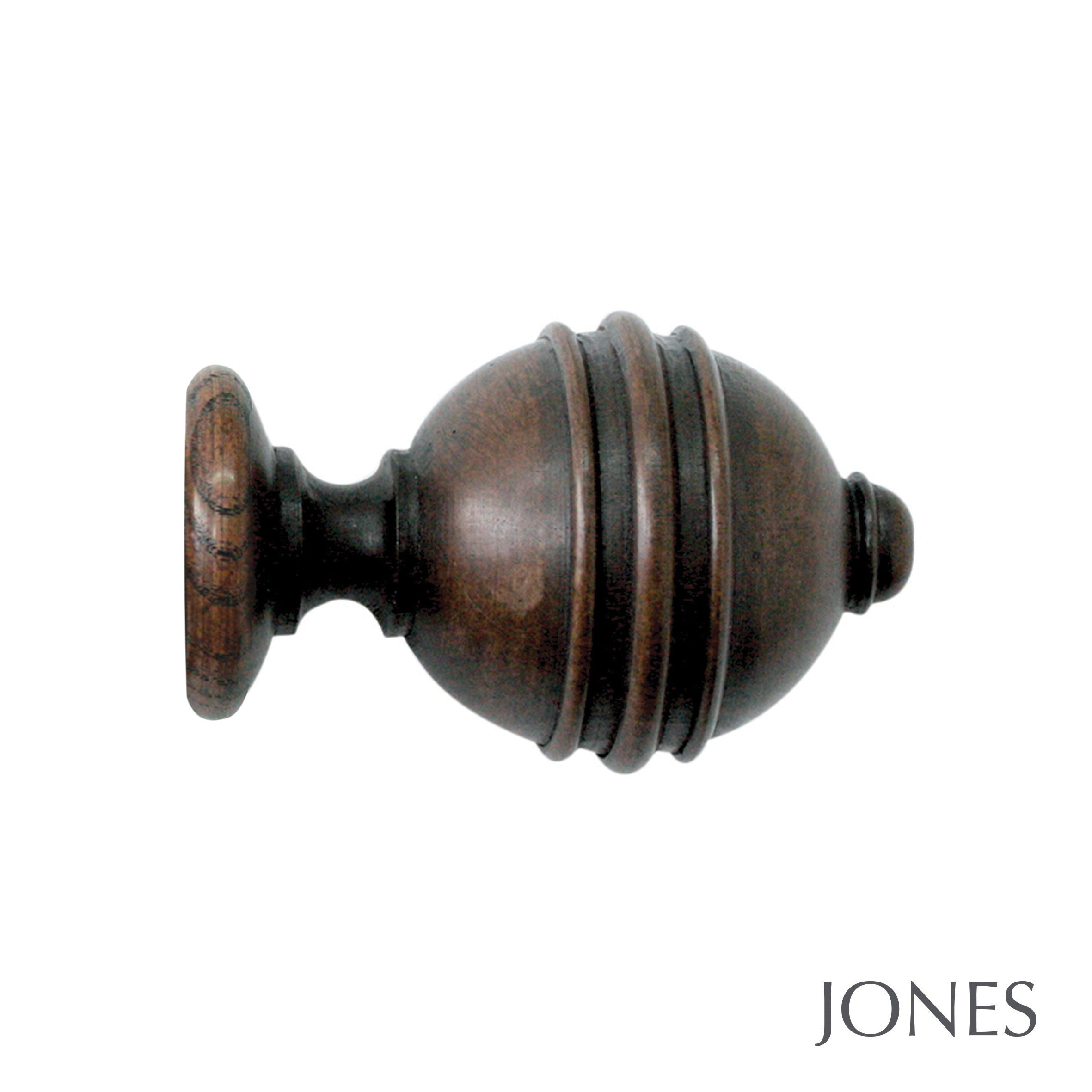 Jones Interiors Cathedral Ely Finial Curtain Pole Set in Oak