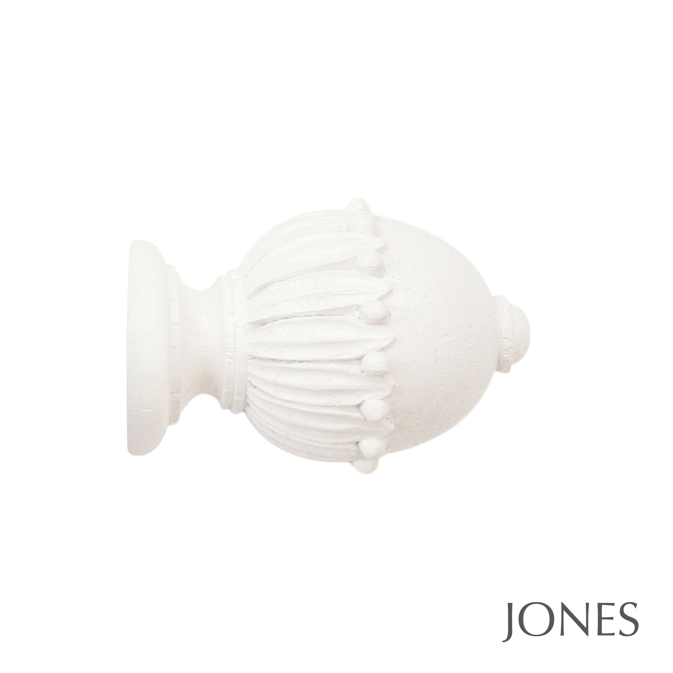 Jones Interiors Cathedral Wells Finial Curtain Pole Set in Cotton