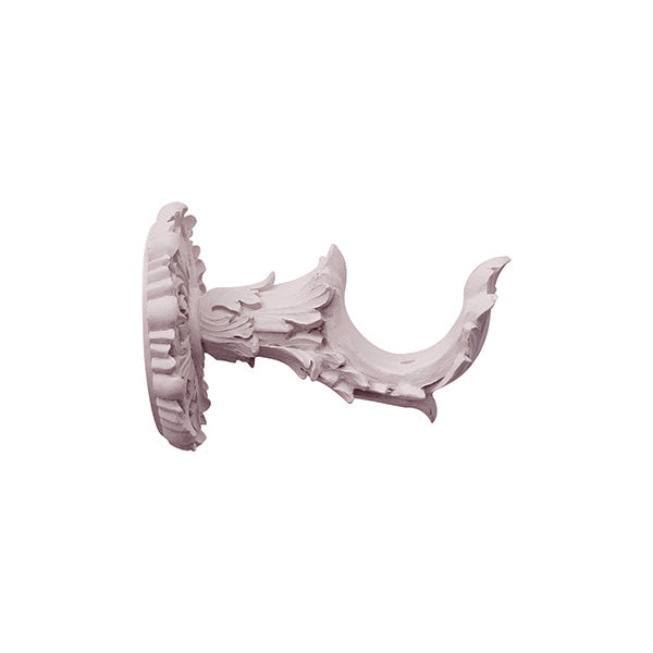 Jones Interiors Estate Acanthus Finial Curtain Pole Set in Heather