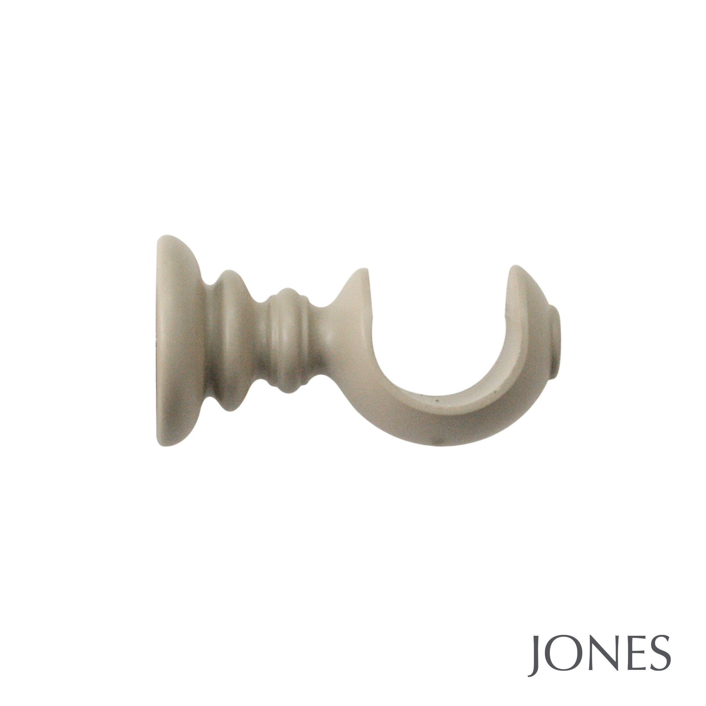 Jones Interiors Seychelles Ball Finial Curtain Pole Set in Truffle