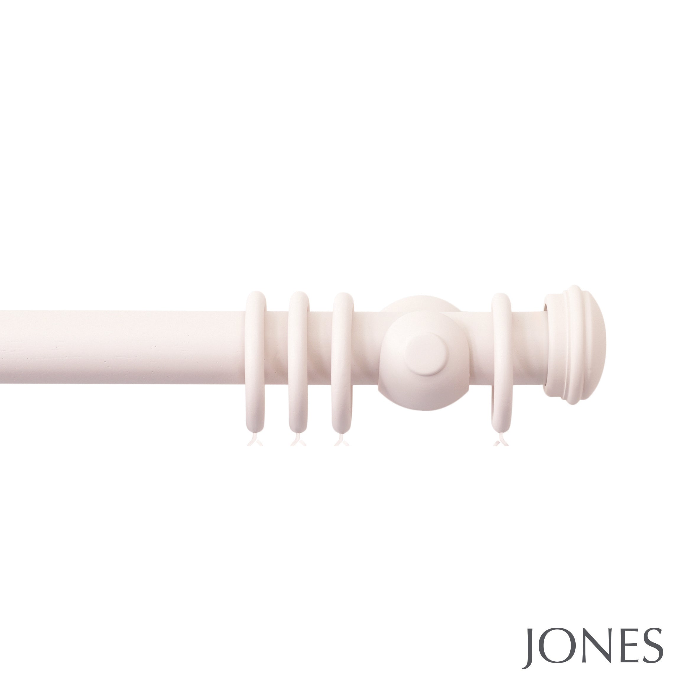 Jones Interiors Seychelles End Cap Curtain Pole Set in Blush