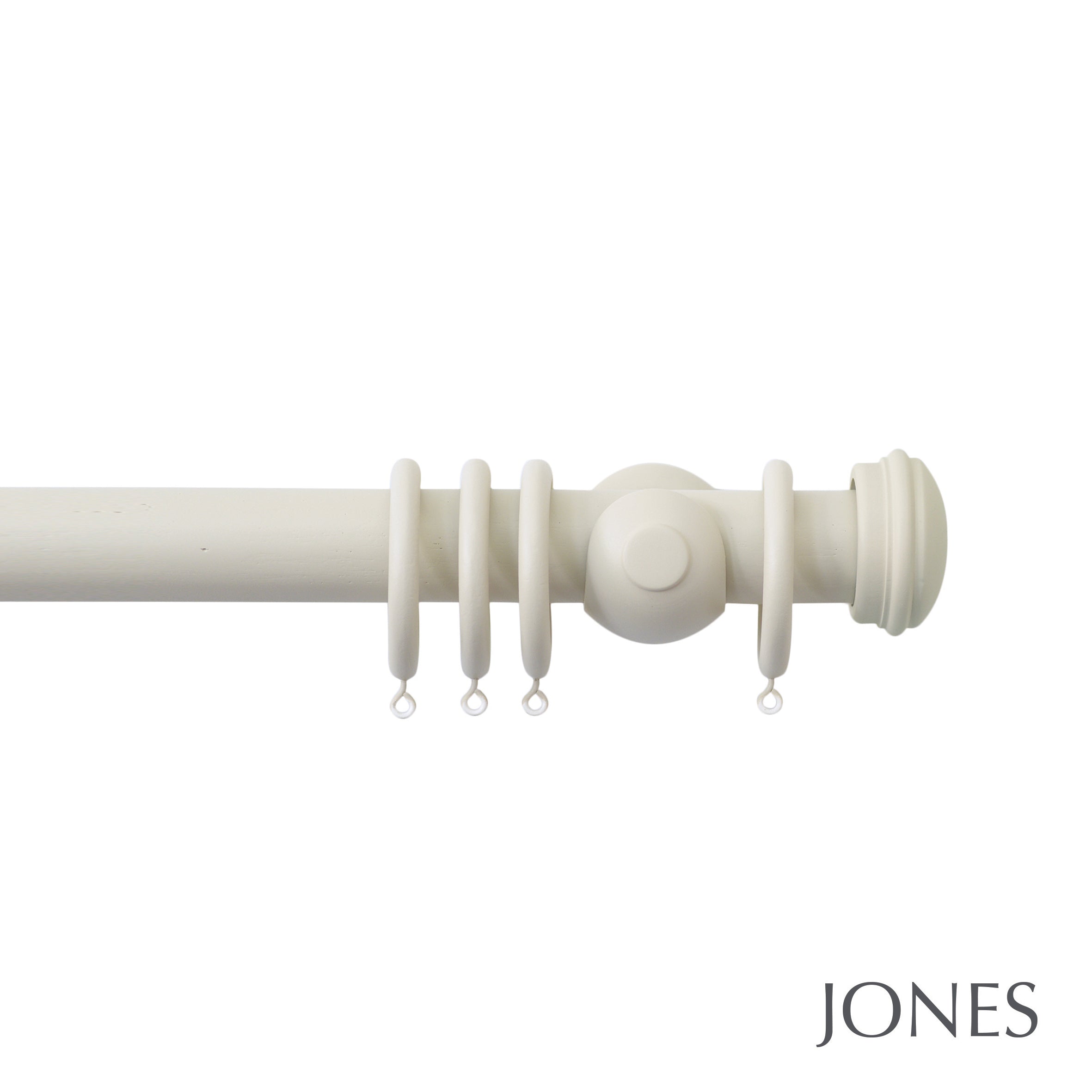 Jones Interiors Seychelles End Cap Curtain Pole Set in Sand