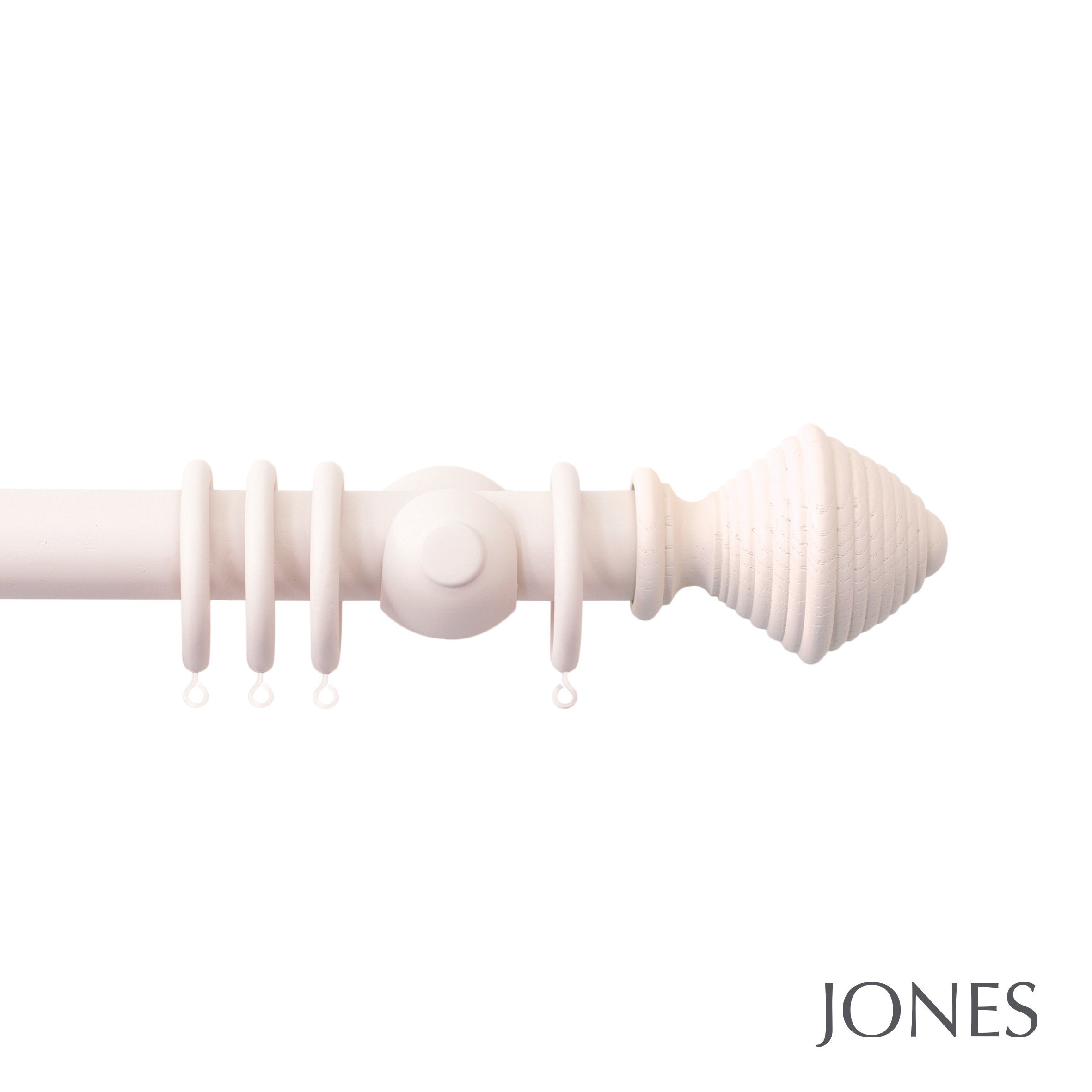 Jones Interiors Seychelles Hive Finial Curtain Pole Set in Blush