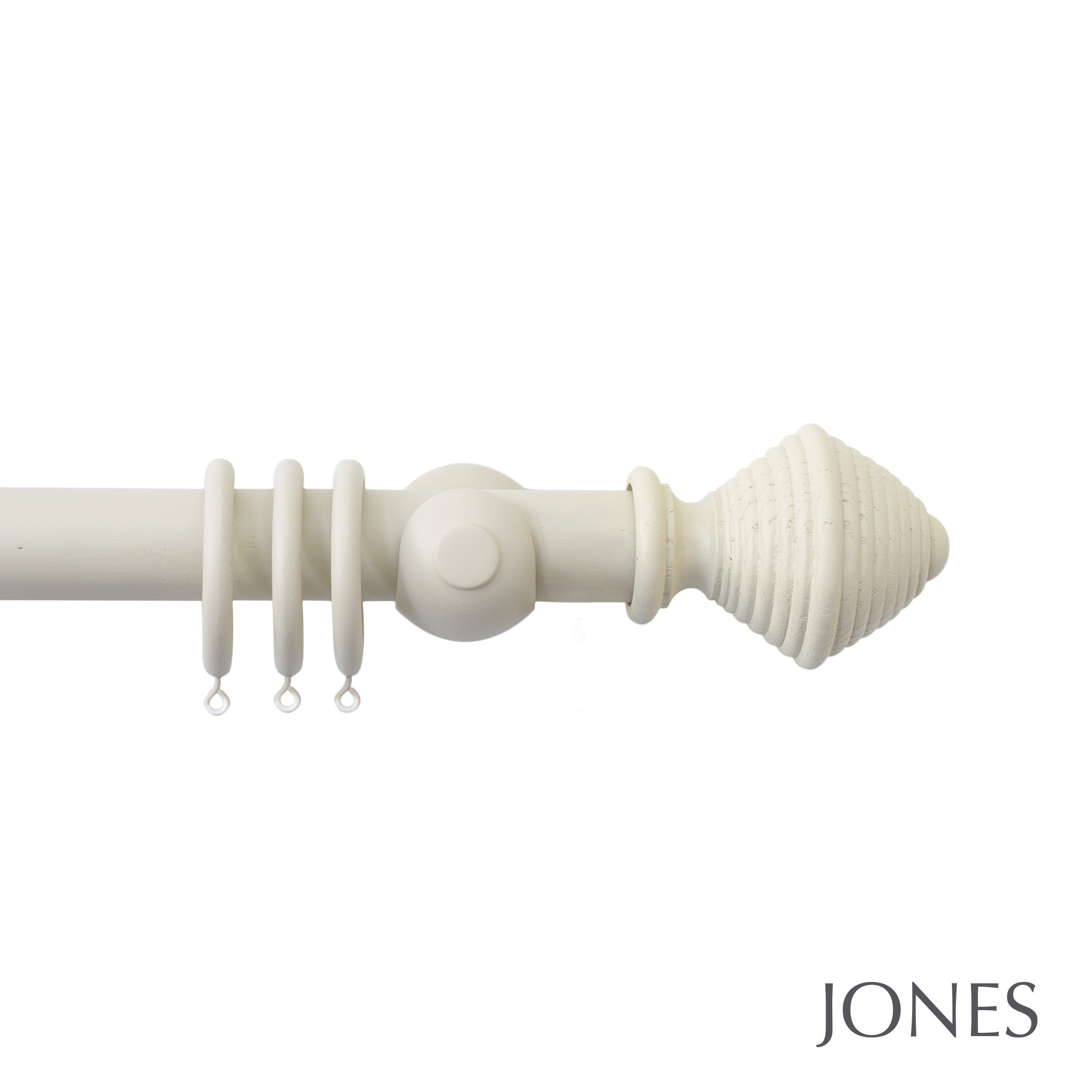 Jones Interiors Seychelles Hive Finial Curtain Pole Set in Sand