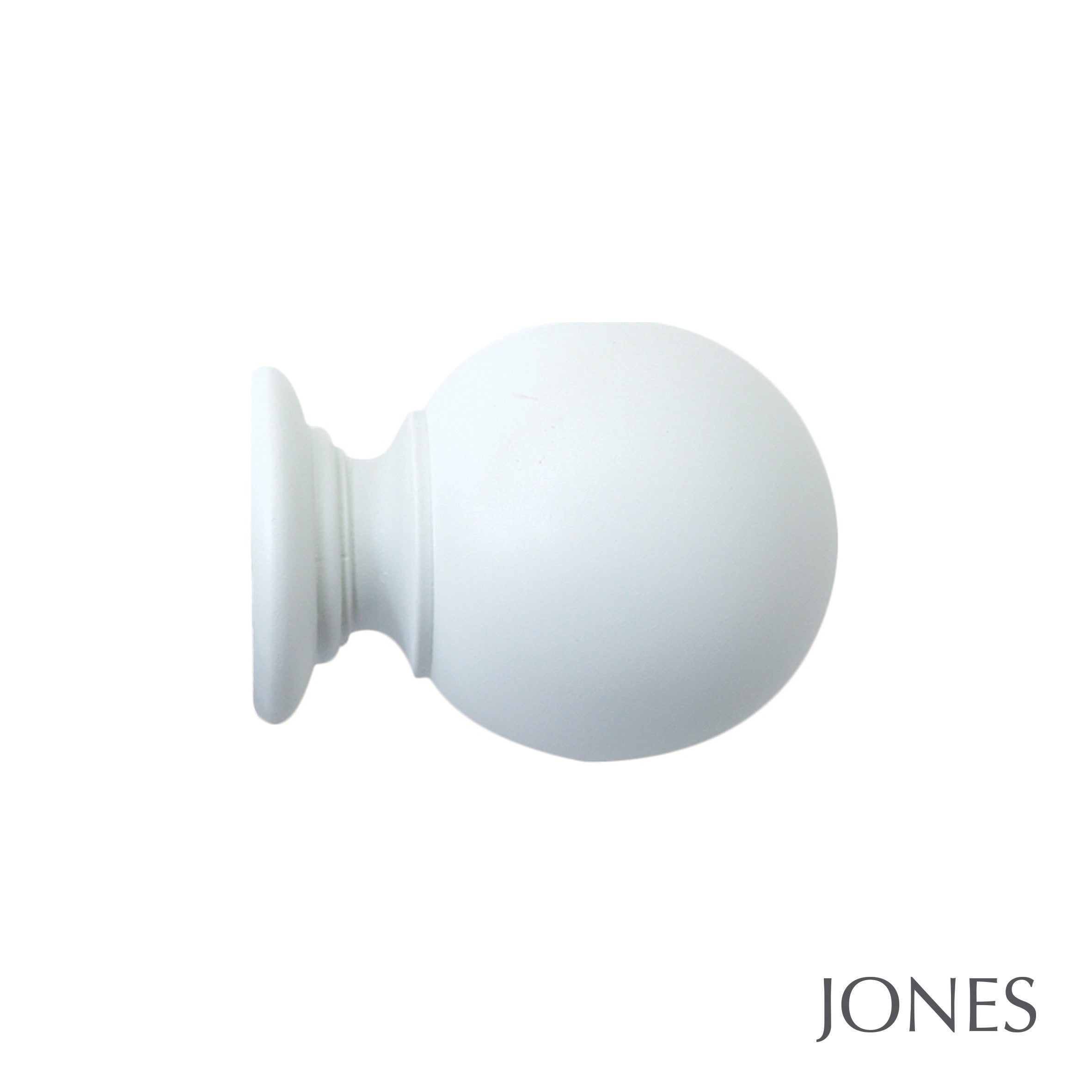 Jones Interiors Seychelles Ball Finial Curtain Pole Set in Mist