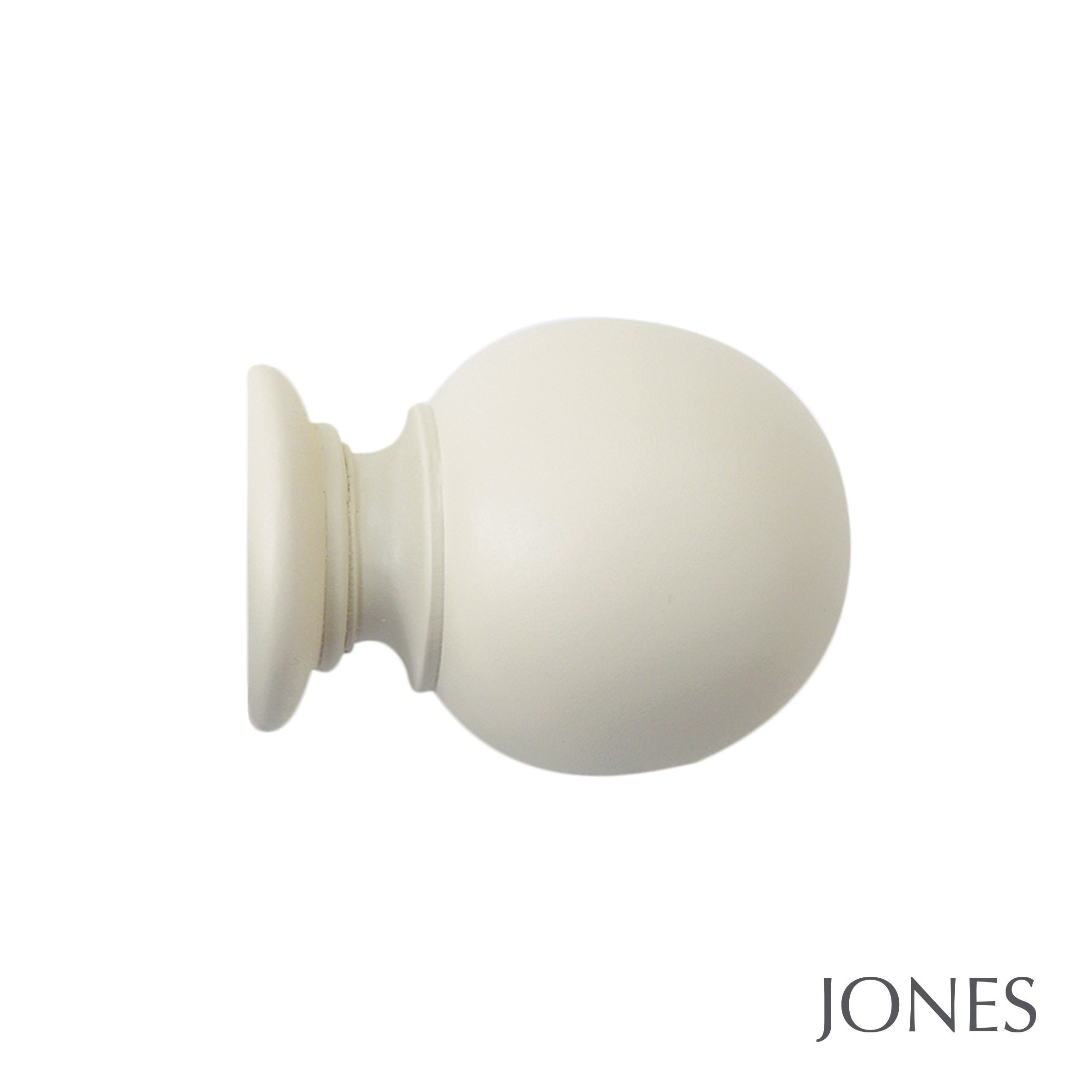 Jones Interiors Seychelles Ball Finial Curtain Pole Set in Sand