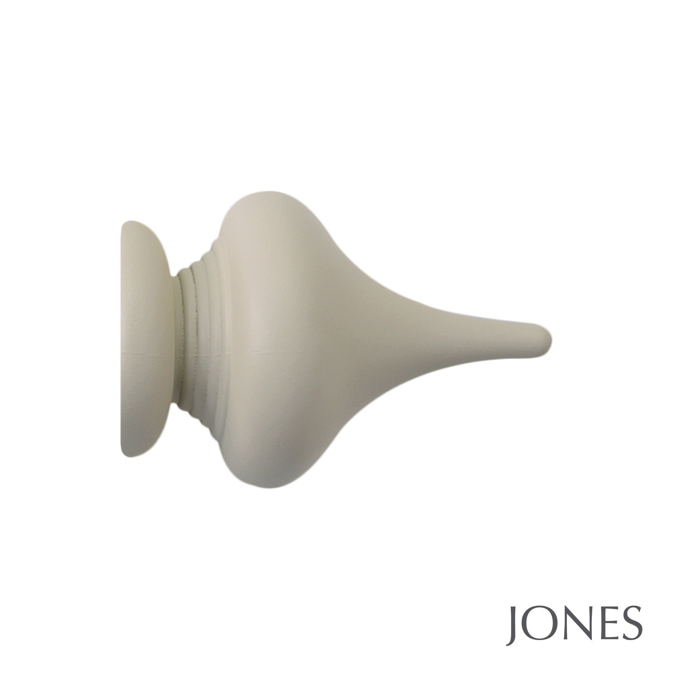 Jones Interiors Seychelles Minaret Finial Curtain Pole Set in Truffle